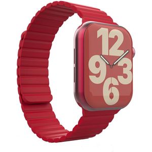 Apple Watch Bandje - 1-9/SE/Ultra 49MM/45MM/44MM/42MM - Siliconen - Rood