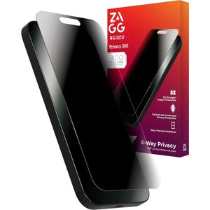 ZAGG Glass Elite Privacy 360° iPhone 16 Plus / 15 Plus Screen Protector