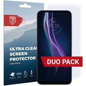 Rosso Motorola One Fusion Plus Ultra Clear Screen Protector Duo Pack