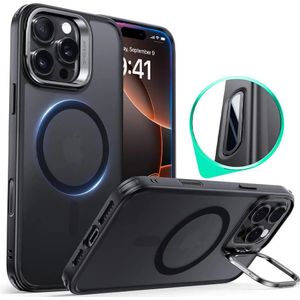 ESR Classic Hybrid MagSafe iPhone 16 Pro Hoesje Stand Camera Control Frost Zwart