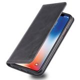 Apple iPhone XS Retro Portemonnee Hoesje Zwart