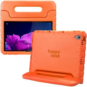 HappyCase Lenovo Tab P11/P11 Plus Kinder Tablethoes met Handvat Oranje