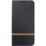 Huawei Mate 20 Lite Cross Pattern Wallet Hoesje Hoesje Zwart