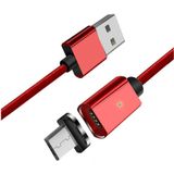 Essager 2.4A USB naar Micro-USB Fast Charge Oplaad Kabel 1M Rood