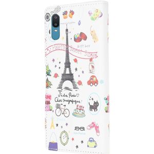 Samsung Galaxy M02 Hoesje Portemonnee Book Case Eiffeltoren Print