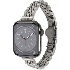 Apple Watch Bandje - 1-9/SE/Ultra 49MM/45MM/44MM/42MM - Roestvrij Stalen Zilver