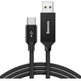 Baseus Yiven Gevlochten USB-C Kabel 5 Meter Zwart