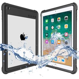 Apple iPad 9.7 (2017/2018) Hoes Waterdicht Full Protect Cover Zwart