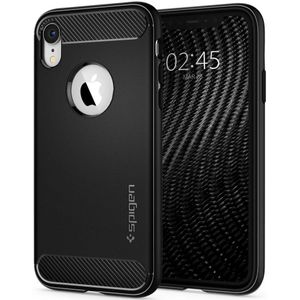 Spigen Rugged Armor Apple iPhone XR Hoesje Matte Black