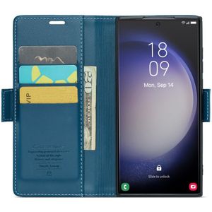 CaseMe 023 Samsung Galaxy S23 Ultra Hoesje Book Case Blauw