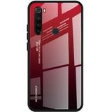 Xiaomi Redmi Note 8T Hoesje Hybride Tempered Glass Rood