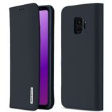 Dux Ducis Luxe Book Case Samsung Galaxy S9 Hoesje Echt Leer Blauw