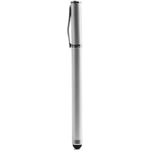 Universele Stylus Pen Met Balpen En Dop Zilver