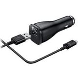Originele Samsung Car Charger Adaptive Fast Charging Autolader Zwart