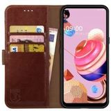 Rosso Element LG K51S Hoesje Book Cover Wallet Case Bruin