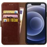 Rosso Element Apple iPhone 12 Pro Hoesje Book Cover Wallet Case Bruin