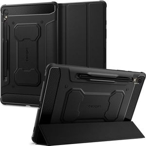 Spigen Rugged Armor Samsung Galaxy Tab S9 Hoes Book Case Zwart