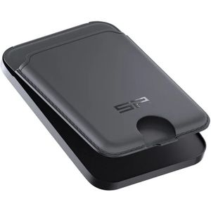 SP Connect SPC  Magnetic Card Wallet - Magnetische MagSafe Kaarthouder Zwart