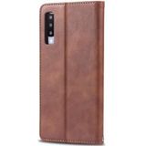 AZNS Samsung Galaxy A50 Book Case Hoesje Wallet Stand Coffee
