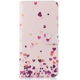 Samsung Galaxy A8 2018 Wallet Case print hoesje hartjes