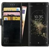 Rosso Element Sony Xperia XA2 Plus Hoesje Book Cover Zwart