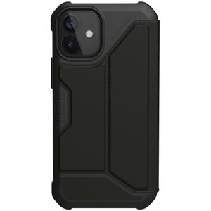 Urban Armor Gear Metropolis iPhone 12 Mini Hoesje PU Leer Zwart