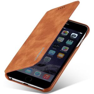 Apple iPhone 6S Plus Retro Style Book Case Kaarthouder Hoesje Bruin