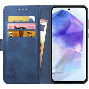 Rosso Element Samsung Galaxy A55 Hoesje Book Case Wallet Blauw