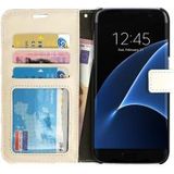 Samsung Galaxy S7 Edge Crazy Horse Flip Hoesje Wit