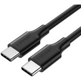 UGREEN USB-C naar USB-C Kabel 60W Fast Charge 1 Meter Zwart