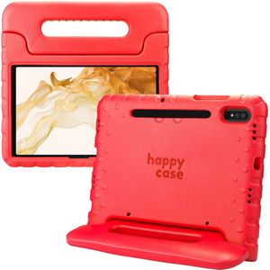 HappyCase Samsung Tab S7/S8 Kinder Tablethoes met Handvat Rood