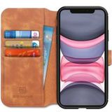 DG Ming Retro Portemonnee Apple iPhone 11 Hoesje Bruin