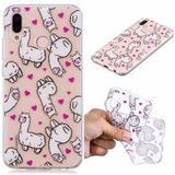 Huawei P20 Lite TPU Back Cover met Alpaca Print