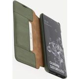 Minim Samsung Galaxy S20 Ultra Hoesje Echt Leer Book Case Groen