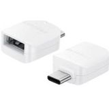 Samsung USB naar USB-C OTG Adapter: Wit