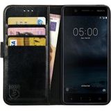 Rosso Element Nokia 5 Hoesje Book Cover Zwart