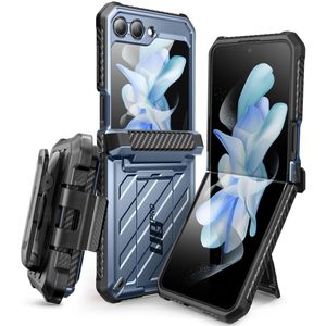 SUPCASE UB Pro Samsung Z Flip 5 Hoesje Full Protect Kickstand Blauw