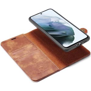 Samsung Galaxy S21 FE Hoesje 2-in-1 Book Case en Back Cover Bruin