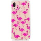 Huawei P20 Lite TPU Backcover met Flamingo Print