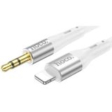 Hoco UPA22 Lightning naar 3.5mm Jack Audiokabel Siliconen 1M Wit