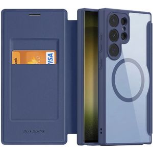 Dux Ducis Skin X Pro Samsung S23 Ultra Hoesje MagSafe Book Case Blauw