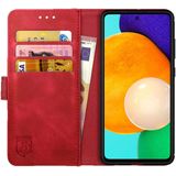 Rosso Element Samsung Galaxy A52 / A52S Hoesje Bookcover Wallet Rood