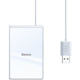Baseus Ultradunne Qi Draadloze 15W Snellader Wit