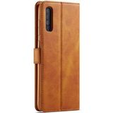 Samsung Galaxy A50 Book Case Hoesje Stijlvol Wallet Kunst Leer Khaki