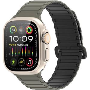 Dux Duxis - Apple Watch 1-10/SE/Ultra Bandje - 49MM/45MM/44MM/42MM - Zwart Groen