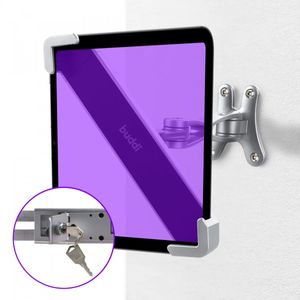 Buddi Lock Tablethouder Muur Schroefbevestiging Anti-Diefstal met Slot Zwart