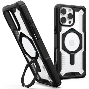 UAG Plasma XTE iPhone 16 Pro Max Hoesje MagSafe Stand Back Cover Clear Zwart