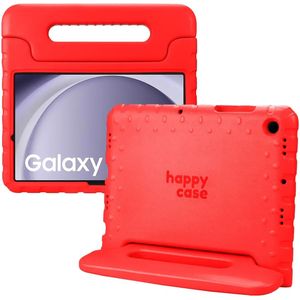 HappyCase Samsung Galaxy Tab A9 Plus Kinder Tablethoes Handvat Rood