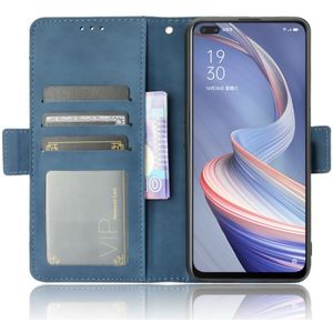 Oppo Reno 4 Z 5G Portemonnee Hoes Met Kaarthouder Blauw