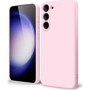 Samsung Galaxy S23 Ultra Hoesje met Camera Bescherming Dun TPU Roze